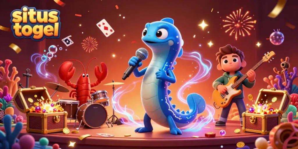 Experience the thrill of situs togel in an underwater casino featuring dynamic 3D characters.