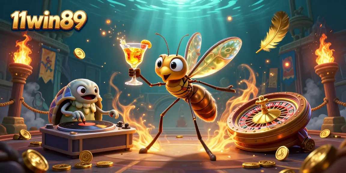 Experience the vibrant action at 11win89 with unique characters and dynamic casino elements.