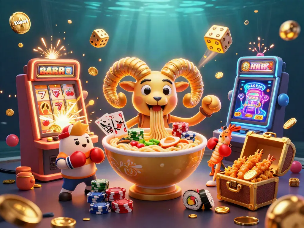 Kubet casino scene with dynamic characters and elements brings vibrant gambling excitement.