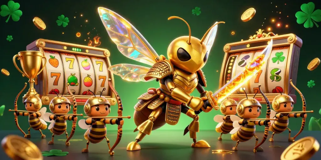 Experience thrilling wins at b52clubb featuring a golden hornet and dynamic jackpot elements.