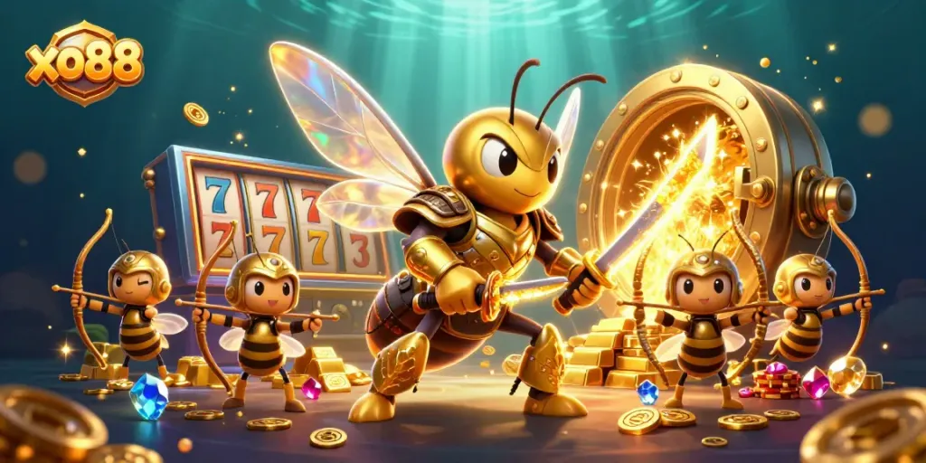 Engage with exciting xo88 casino adventures featuring vibrant characters among treasures and games.